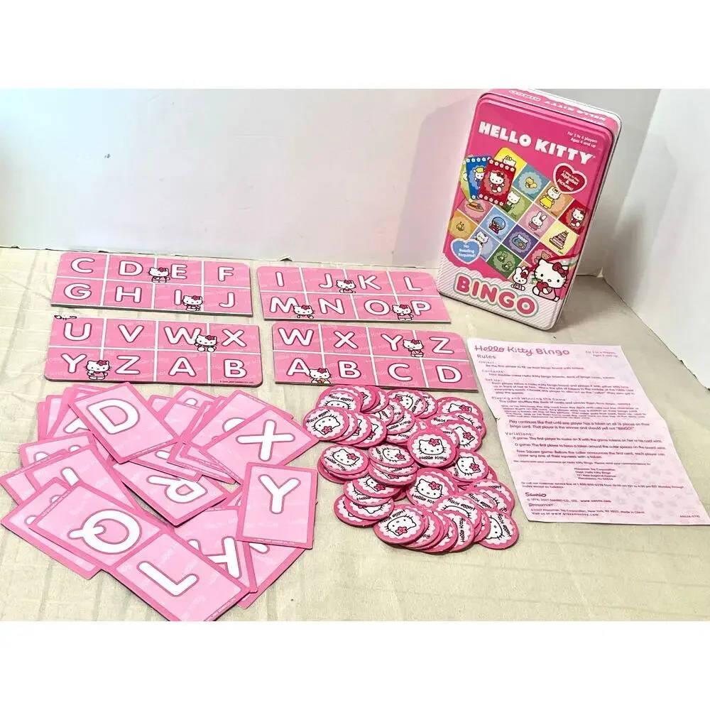 Sanrio Hello Kitty Bingo Game Pressman Alphabet Pictures No Reading Required